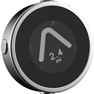 Beeline Moto GPS-computer - zilver | Wereldwijde routeplanning | Weerbestendig | USB opladen | satellietnavigatie voor motorfiets en scooter met riembevestiging