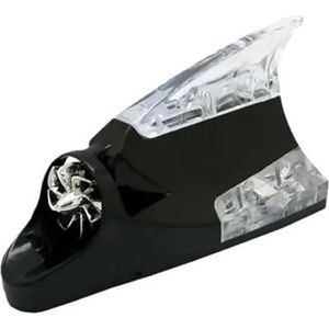 Audio- & videoantennes voor auto 1 stuk autodecoratie-antenne, haaienvin, windlicht, dakmodificatie, decoratieve lichtbedrading, accessoires Autoradio Antenne(Black)