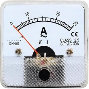 DH-50 AC ampèremeter 1A-500A analoge wijzers stroom meter/paneel 1 stuks (AC AMTER_AC 75-5A)