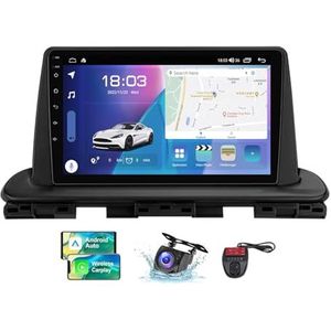 9 Inch Touchscreen Dubbel DIN Autoradio Compatibel met Kia Cerato 4 IV 2018-2021 met Carplay/Android Auto FM RDS DAB+ Autoradio WiFi 4G Draadloze Carplay Android Auto Bluetooth DSP(NF-6)