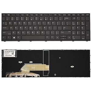 Laptoptoetsenbord voor HP ProBook 450 G5 455 470 650 G4 Engels(US Black No Backlit)