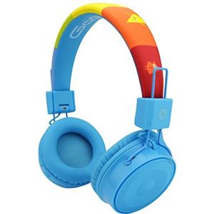 GOGEN Kinderhoofdtelefoon, bluetooth, aux, tot 16 uur accu, geluidsbegrenzing ter bescherming van het gehoor van kinderen, blauw