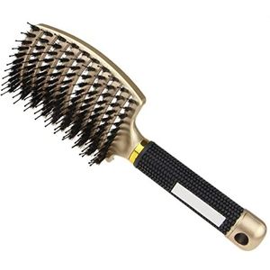 DieffematicSZ kam Massage Comb Curly Hair Multifunctional Modeling Arc Curved Curly Hair Rib Comb