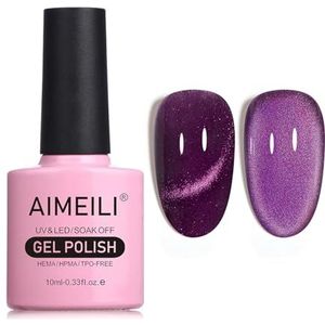 AIMEILI Hema Free Cat Eye Gel Nagellak UV LED Gellack Soak Off Vegan Cruelty-Free Gel Polish 10ml (736)