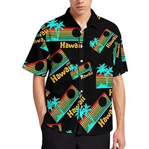 Jaren 80 Retro Vintage Hawaii Hawaii Shirt Voor Mannen Zomer Strand Casual Korte Mouw Button Down Shirts met Zak