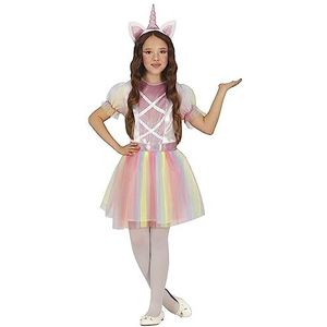 Eenhoorn Kostuums | Dansen Op De Regenboog Unicorn | Meisje | 10-12 jaar | Carnaval kostuum | Verkleedkleding
