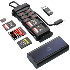 Freewell USD 3.2 10GBps Pro Reader Veelzijdige CF Express A, CF Express B, SD en Micro SD-kaartlezer en houder voor fotografie- en videoprofessionals