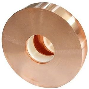 Koperblad Roll Strip Metaalfolieplaat, 1 stuk 10m koperen plaatrol T2 koper 0,1-1 mm dikte 10-50 breedte for doe-het-zelf(Thickness 0.1mm,10mm (width))
