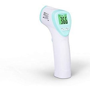 InnoGIO GIOsimply, infrarood koortsthermometer, contactloos, thermometer met snelweergave, betrouwbare medische temperatuurmeter voor lichaam en omgeving in °C en °F, lcd-display