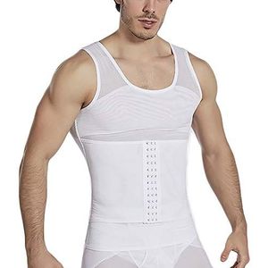 G&F - Gynaecomastie Korset - Wit - Body Shaper - Met Buikband
