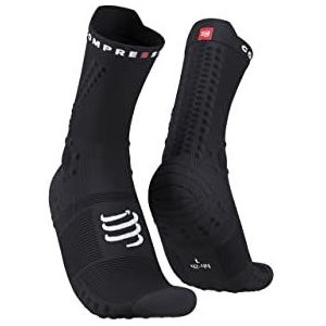 COMPRESSPORT Pro Racing Sokken v4.0 Trail Sokken, zwart, maat 39-41 Unisex Volwassenen