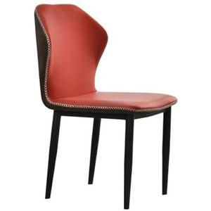 Eetkamerstoelen Leren eetkamerstoel Moderne stoel Brede rugstoel Comfortabele gestoffeerde keukenstoel Vrijetijdsstoel Kleedstoel voor Thuiskeuken en Café-bar (Color : G)