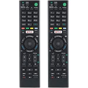 TV-afstandsbediening, 2 STUKS Voor TV-afstandsbediening Home TV-afstandsbedieningen Vervanging voor KDL-43W808C RMTTX100 KD-43X8305C, multifunctioneel, groot zendbereik, slijtvast