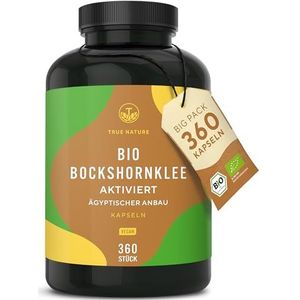 TRUE NATURE - Biologische Fenegriek - Big Pack - 360 fenegriekzaad-capsules - Hooggedoseerd - Vegan