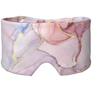 Paarse en gouden marmeren print oogschaduw cover voor dutje reizen yoga, oogdekking blinddoek reizen kantoor dutje vliegtuig