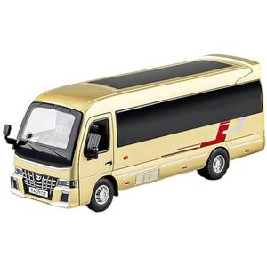 Voor Coaster Model Minibus Model Van Model Bedrijfsvoertuig Legering Auto Model Auto Decoratie(Gold)