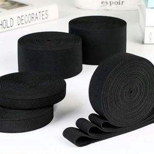 4~8 meter 20 mm / 25 mm / 30 mm / 35 mm / 40 mm / 45 mm / 50 mm Wit Zwart Nylon Hoogste elastische banden Kledingstuk Broeken Naaiaccessoires-zwart-30mm-4.0meter