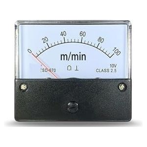 SD670 10V analoge meter met 300 m/min en 500 m/min ingang, DH670 pointer-converter (1 stuks) (DC 100 m, 10 V)