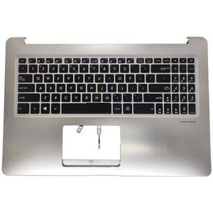 Verlichte gebruikersinterface (UK, Latijns, Russisch) met toetsenbord en palmrest aan de bovenkant voor ASUS X580 X580VN voor VivoBook N580GD-DB74 90NB0FL1-R33RU1 90NB0HX4-R31LA1(US sliver)