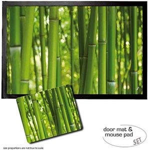 1art1 Bamboe, Bamboo Forest Deurmat (60x40 cm) + Muismat (23x19 cm) Cadeauset