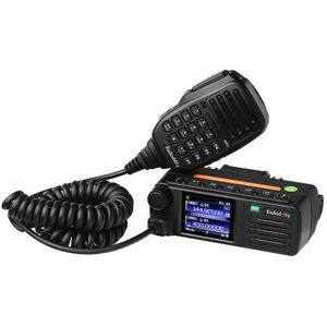 [Nieuwste CPS en firmware] Radioddity DB25-D Dual Band DMR mobiele radio, 20W VHF UHF digitale transceiver met GPS APRS, 4000CH 300.000 contacten, Dual Time Slot Tier II voertuigautohamradio Zwart