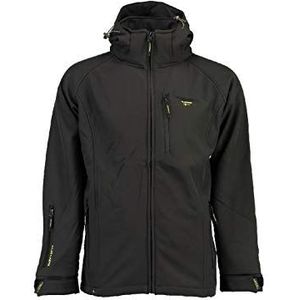 Geographical Norway Taboo Softshelljas voor heren, waterdicht, outdoorjas, windjack, tactisch duurzaam, wandelen, skiën, herfst, winter, lente, grijs, M