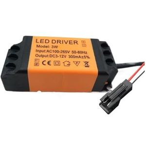 Led Constante Power Voeding Driver Downlight Plafondlamp Spotlight Gelijkrichter Driver 3w8w12w Transformer (Kleur: 3Watt Driver)