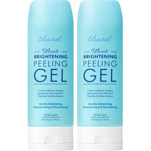 Ebanel Gezichtsscrubgel, 2 stuks, gezichtsscrubgel, gezichtsscrub, peeling, huid scrub met aloë, honing, peptiden, allantoïne, vitamine C en E, extracten van