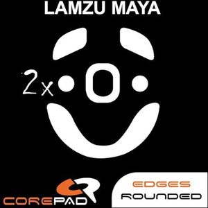 Corepad Skatez PRO 284 vervangende muisvoeten compatibel met Lamzu Maya/Lamzu Maya 4K