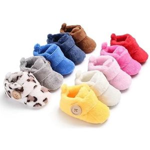 Pasgeboren babyschoenen for jongens en meisjes Born Bootie Winter Warm Baby Peuter Wieg Zapatos (Color : Pink, Size : 13-18 Months)
