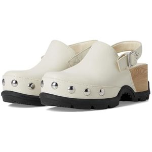 Sorel Women's Roam’N Clog RVT, Chalk/Black, 8.5