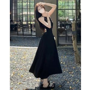 BDWMZKX Casual Dresses Womens Dress Ladies' Summer Casual Short Sleeve Long Dresses For Daily, Holiday, Travel,casual Party Flowy Long Dress For Ladies-black-m