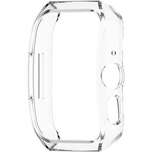 Watch Case BZN Hydrogel Film PC Holle beschermhoes for OPPO Watch 3 Pro (zwart) (inktblauw) (dennengroen) enz (Color : Transparent)