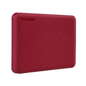 Toshiba Canvio Advance 1TB draagbare externe harde schijf USB 3.0, rood - HDTCA10XR3AA