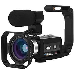 Digitale Camera, Live streaming camcorder 4K digitale videocamera's for fotografie Full Ultra HD Vlog-recorder Nachtzicht Webcam(64G SD Card,7)