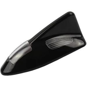 Audio- & videoantennes voor auto Auto haaienvinantenne Zonne-dak met anti-achteruitrijwaarschuwingslicht Accessoires - Geschikt voor alle auto's Auto-antenne(Black)