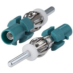 Vecys 2 Stuks Fakra naar DIN Autoradio Antenne Adapter Fakra Z Stekker naar DIN Stekker Universele Aansluiting Voertuig Vrachtwagen SUV Auto Audio Radio Hoofdeenheid Stereo Ontvanger