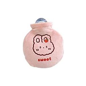 DieffematicRSD Warmwaterkruik Leuke Cartoon Handwarmer Zak Draagbare Goede Afdichting PVC Pocket Mini Warmwaterkruik Warme Voeten Warmwaterzak for Thuis (Color : Foundation sweet)