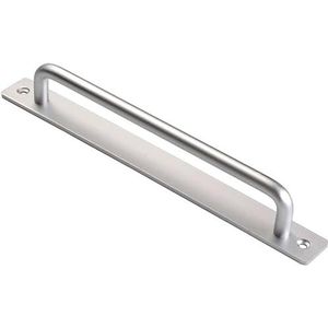 Deurknop Aluminiumlegering Schuifdeurgrepen, Matzwarte Houten Deur Schuurdeurgreep Balkon Schuifdeurgreep for Schuifpoort Garderobekast Kast Kast(Silver,243mm)