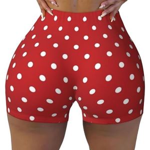 Unkhtt Grote Witte Stip Print Workout Gym Korte Vrouwen Zomer Comfortabele Stretch Yoga Shorts Dagelijks Cacual Wear, Zwart, S