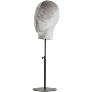 SELVFZ Pinnable Stand met intrekbare metalen basis fluwelen mannequin hoofd model hoed en pruiken display rack haarstukje houder kapsalon display