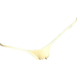 Men's Low Rise Thong Thong Breathable Jockstrap Sexy Underwear Clubwear (White,XL)