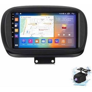 Android 13.0 Radio 2 Din Auto Stereo 10"" Touchscreen Autoradio Voor Fiat 500X 2014-2020 met Bluetooth/wifi/GPS Navigatie/FM Radio/Stuurwielbediening/AHD Omgekeerd Beeld(M6O0S(6G+128G))