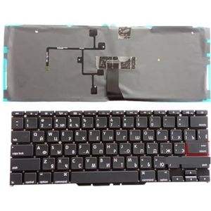 Amerikaans Russisch Spaans VK Arabisch Verlicht toetsenbord voor Apple voor Macbook Air 11,6 inch A1370 A1465 2011 2012 2013 2014 2015 Jaar(BROWN)