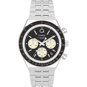 Timex TW2V42600 Chronograaf Quartz Horloge voor heren met roestvrijstalen band, Zilver, TW2V42600-AMZUK