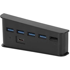 6-poorts USB-controller interface-uitbreiding, 5-in-1 gameconsole USB-splitter, USB-A snelle transmissie-interface, multi-poort hub geschikt voor PS5