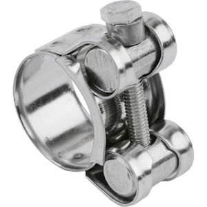 Bout slangklem, RVS klemmen T uitlaatpijpklemmen buisbevestiging metalen bevestigingsmiddelen reparatiegereedschap hardware(26 28mm)