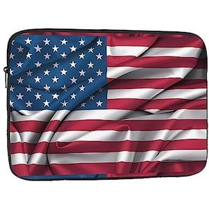 Amerikaanse vlag schokbestendige en waterdichte computertas, geschikt voor zakenreizen kantoor 15 inch