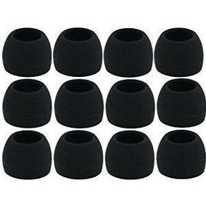 12pcs (ALL-B) Small (S) Replacement Ear Adapters Earbuds Ear Tips Set Compatible with Sennheiser IE Series, CX Series, CXC Series, CXL Series, OCX Series, and MM Series Earphones Headphones