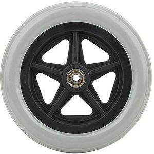 120KG Max Belasting 7 Inch Rolstoel Walker Vervangende Wielen Antislip Rubberen Eenwielige Besturing Rolstoel Voorste Zwenkwiel Rollator voor Rolstoelen Karren